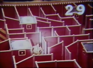 She has 29 seconds to maker her way out of the maze (ABC)