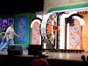 Contestants not appearing on stage got the chance to spin the Big Wheel after the show—and get a commemorative t-shirt—for $20.