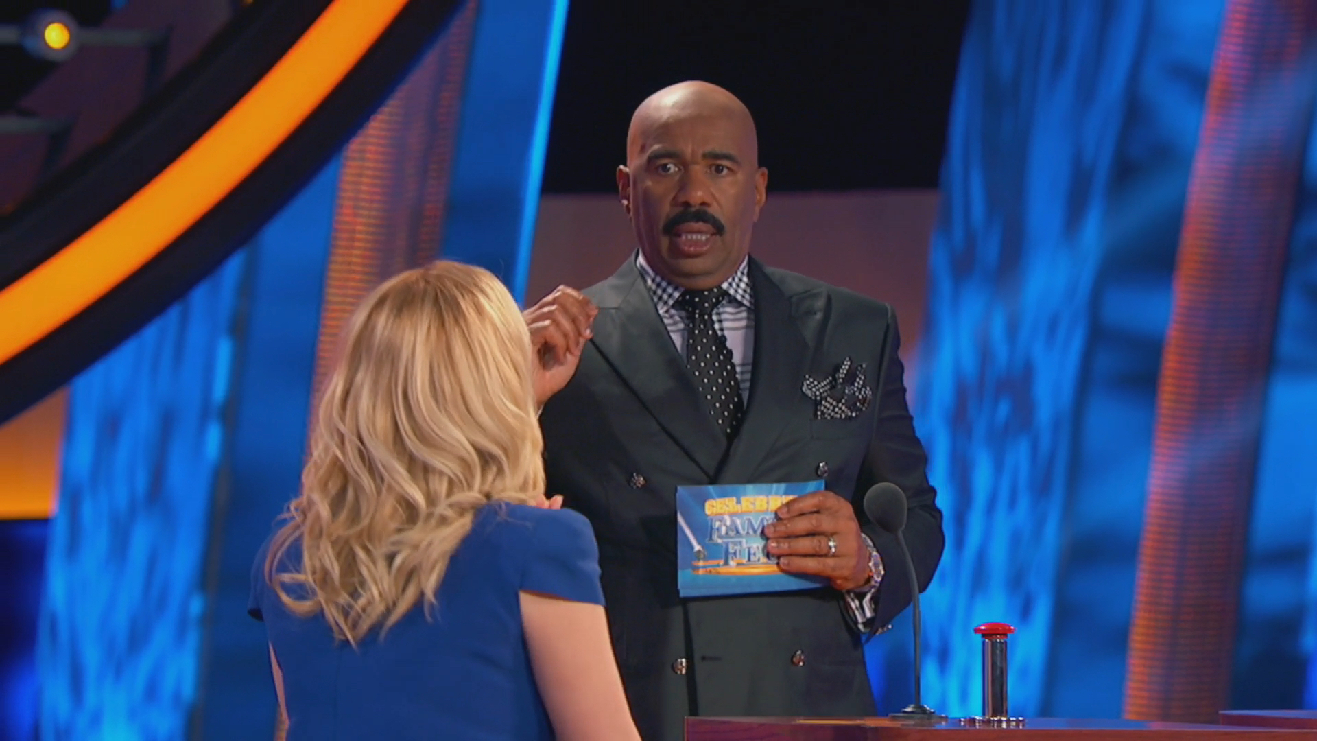 Watch: Kellie Pickler Scares Steve Harvey on Celebrity Family Feud